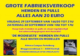 Fabrieksverkoop hemden en pulls