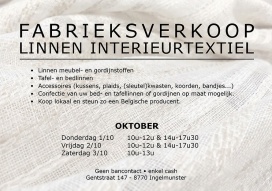 Fabrieksverkoop Linnen Interieurtextiel