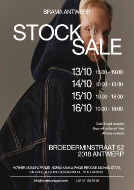 Sample & stock sale Brama