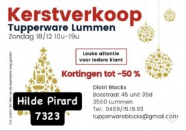 Kerst-stockverkoop Tupperware