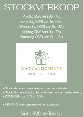 Magical Moments stockverkoop