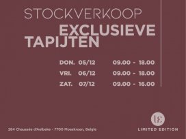 Stockverkoop van exclusieve tapijten