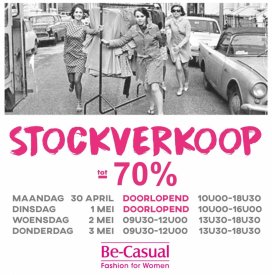 Stockverkoop Be-Casual Lendelede