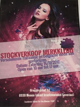 Outlet stockverkoop merkkledij