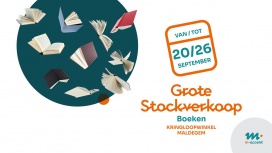 Stockverkoop boeken bij kringloopwinkel Maldegem