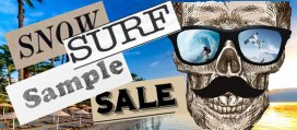 Snow Surf sample sale