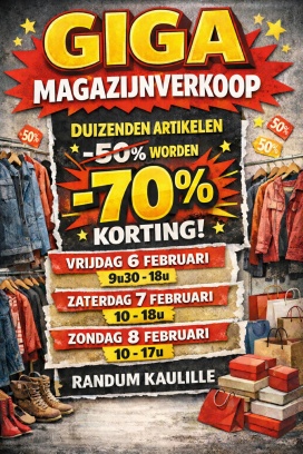 Randum Kaulille magazijnverkoop