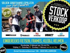 Feryn stockverkoop - Prorace, Cuesta, Ranking, Yaw, Tacx, Veloflex, Assos