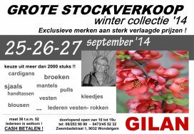 Stockverkoop merkkledij