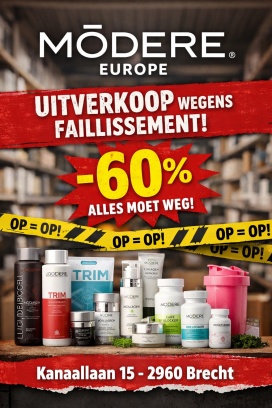 Modere Europe sluitingsverkoop (collageen, liquid biocell, protein, ... )