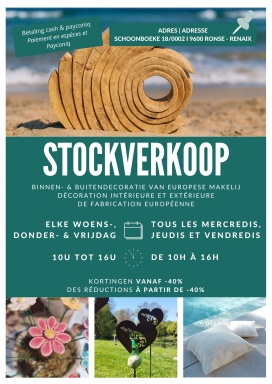Stockverkoop | Vanaf 40% korting op decoratie huis, tuin & seizoenen