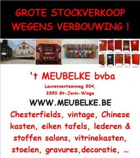 Mega stockverkoop wegens verbouwing van onze 3 showrooms. kortingen tot -50%