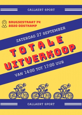 Totale uitverkoop fietsen Callaert