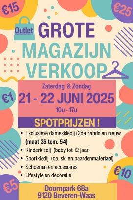 Grote magazijnverkoop - Alles moet weg op 2 dagen