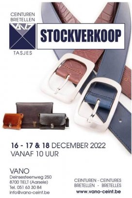 Stockverkoop Vano Lederwaren