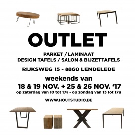 OUTLET PARKET / DESIGN TAFELS / SALON & BIJZETTAFELS