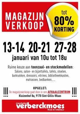 Meubelen Verberckmoes - Magazijnverkoop