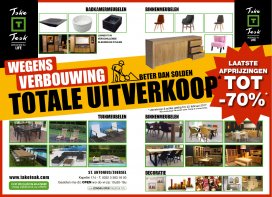 Totale uitverkoop wegens verbouwing 