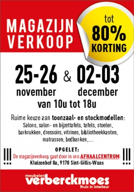 Meubelen Verberckmoes - Magazijnverkoop 