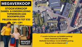 Stockverkoop merkkleding Schoten