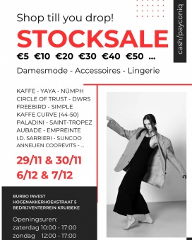 Stockverkoop damesmode, accessoires en lingerie