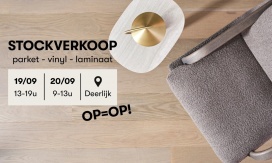 Lamett stockverkoop: parket - vinyl - laminaat
