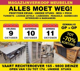 Magazijnverkoop WOW Living