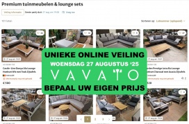 Unieke online veilingverkoop van PREMIUM TUINMEUBELEN via Vavato.com - Alles mag weg!