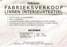 Fabrieksverkoop Linnen Interieurtextiel (December 2021)