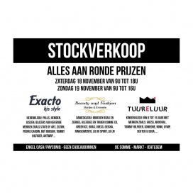 Stockverkoop Exacto / Beauty & Fashion Marijke / Tuureluur