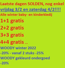 Laatste 2 dagen solden Pierrot Outlet Store