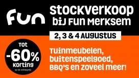 Stockverkoop bij Fun Merksem