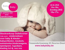 Stockverkoop eindereeksen babyartikelen & kleding tot 4j