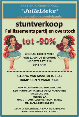 Stuntverkoop failissements partij en overstock