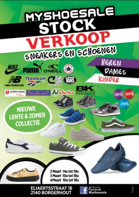 Stockverkoop schoenen en sneakers