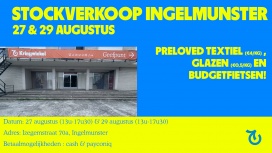 Stockverkoop Kringwinkel Midwest Ingelmunster