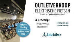 Bizbike outletverkoop elektrische fietsen Jabbeke