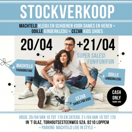 Stockverkoop kleding en schoenen