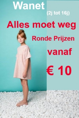 WANET STOCKVERKOOP ZOMERCOLLECTIES 