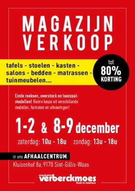 Magazijnverkoop Meubelen Verberckmoes