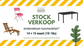 Stockverkoop eindereeksen tuinmeubilair