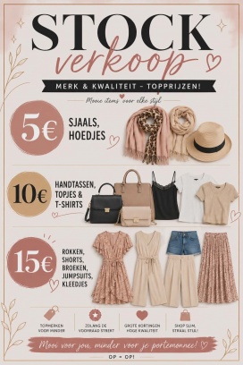 Stockverkoop zomerkleding Tutti Sensi