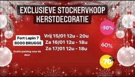 Stockverkoop kerstdecoratie