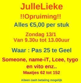 Verkoop kinderkleding omeone,Name it,LCEE,Tygo en vito