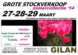 Grote stockverkoop merkkledij zomer '14