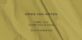 Dries van Noten Stoffenverkoop