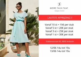 Outlet More Than That - laatste afprijzing
