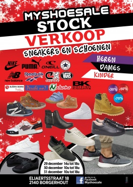 stockverkoop schoenen en sneakers