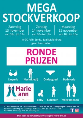 Stockverkoop Lingerie Marie-Ann