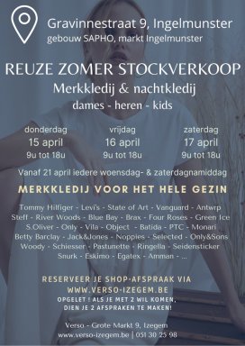 Stockverkoop mekkledij en nachtkledij